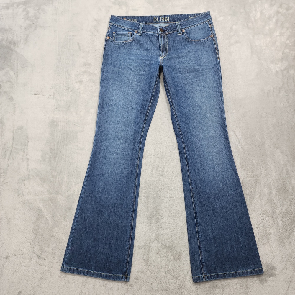 DL1961 Jeans Womens 32 Blue Mid Rise Andi Boot Bootcut Stretch Denim Casual